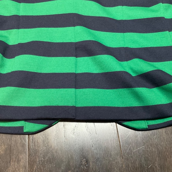 Outback Red by The Limited Blazer Jacket Navy and Green stripe 3/4 sleeve NWT - Picture 11 of 12